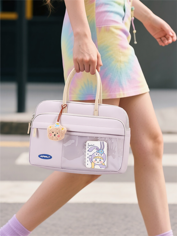 Best Laptop Bags for Women: Style Meets Function in 2025 - laptop bag Cute pastel laptop bag with anime charm 1 - laptop bag