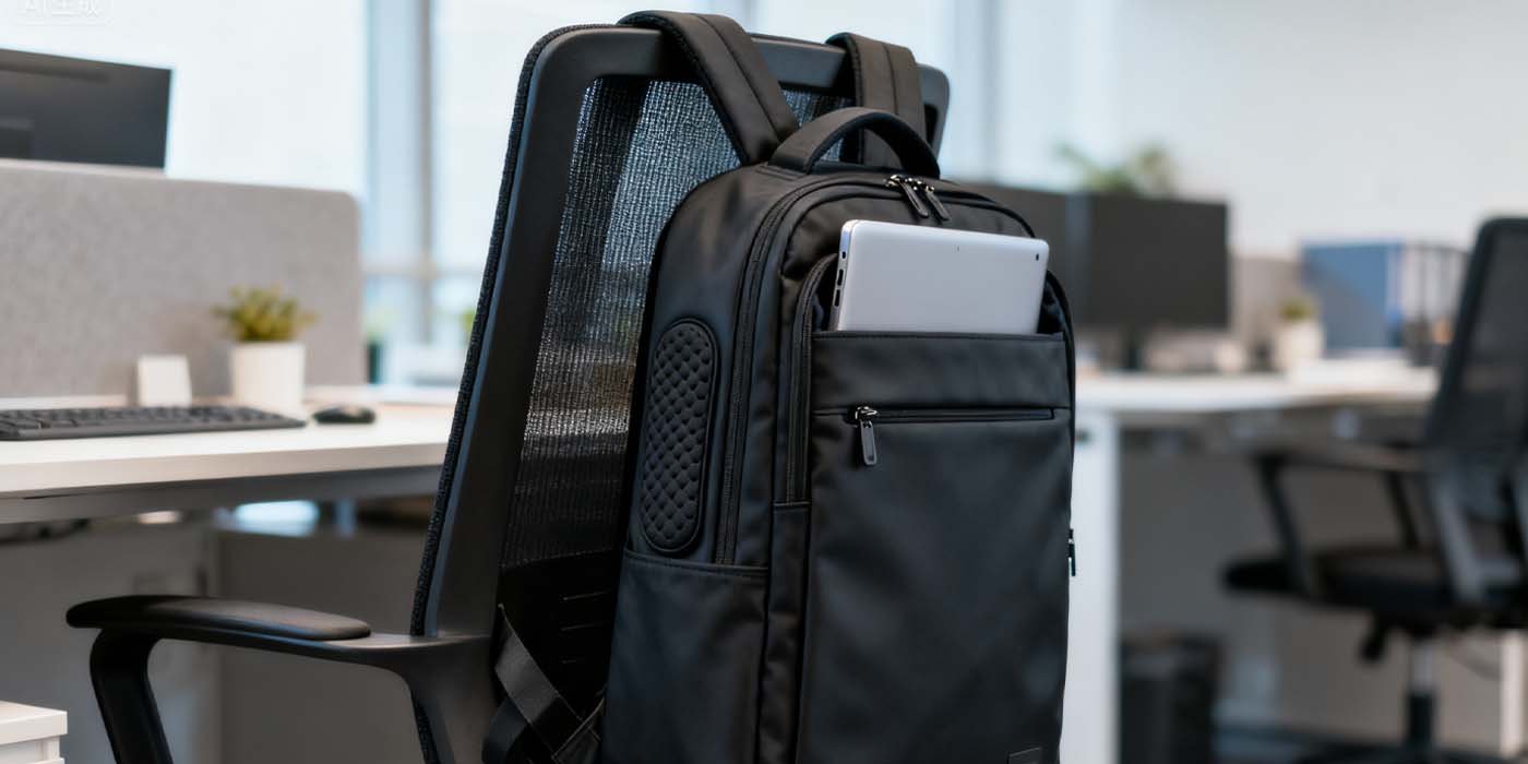 The Ultimate Office Bag Guide: Finding Your Perfect Professional Companion - laptop bag Black professional office backpack with padded laptop sleeve and ergonomic straps