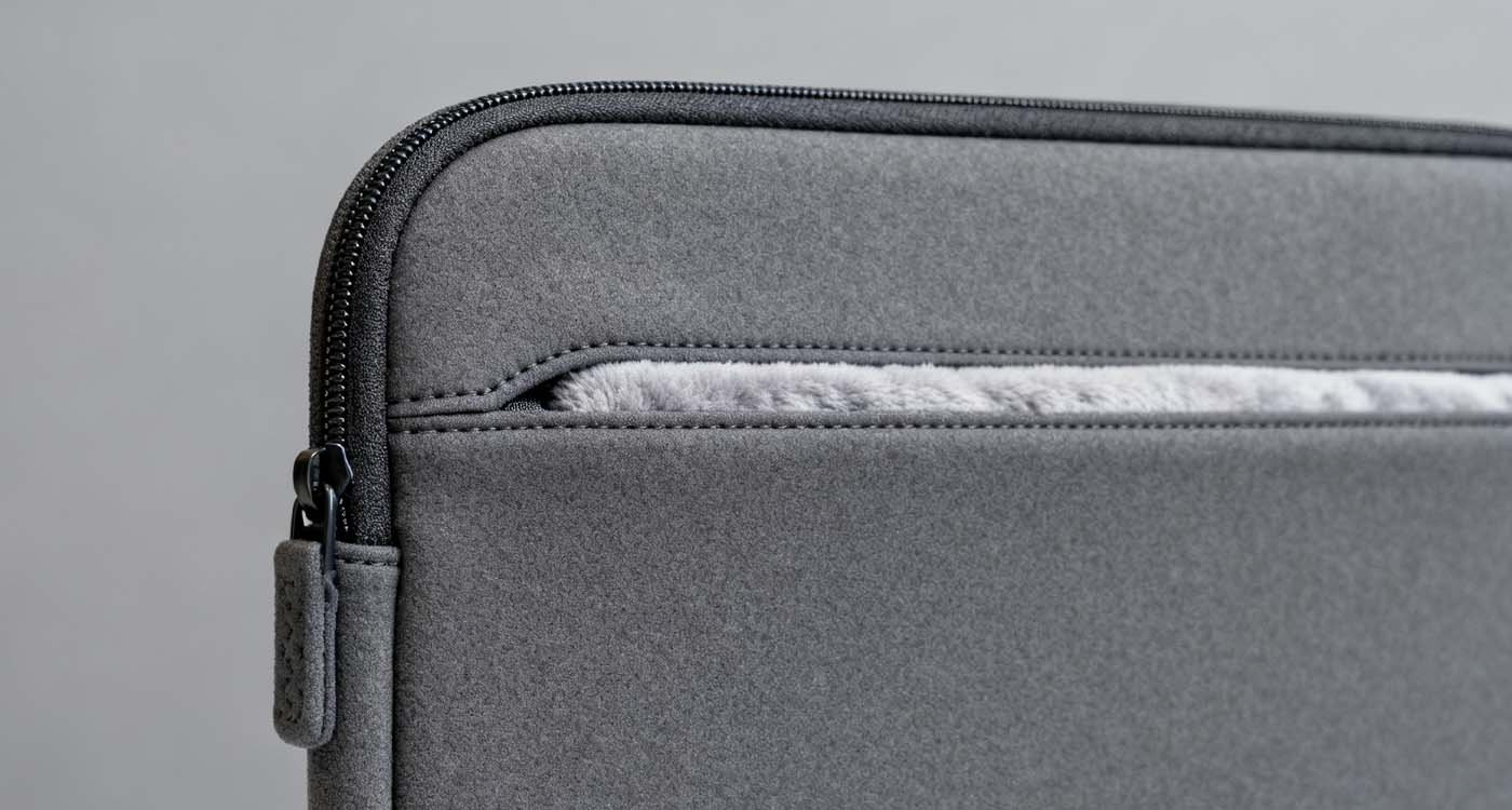 Neoprene Laptop Sleeve: Lightweight protection for everyday carry - laptop bag premium neoprene laptop sleeve studio shot showing zipper, stitching, and soft interior lining