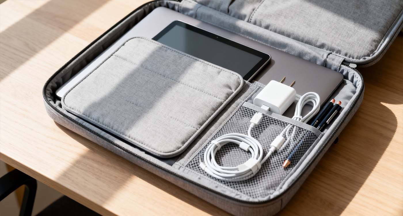 The Ultimate Guide to Choosing the Perfect 16 Inch Laptop Bag - laptop bag open 16 inch laptop bag showing padded laptop sleeve, tablet pocket, and accessory organizers