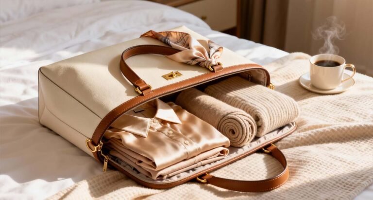 Best Travel Bags for Women 2025 — Stylish, Smart & Ready for Adventure - laptop bag Open weekender bag on bed