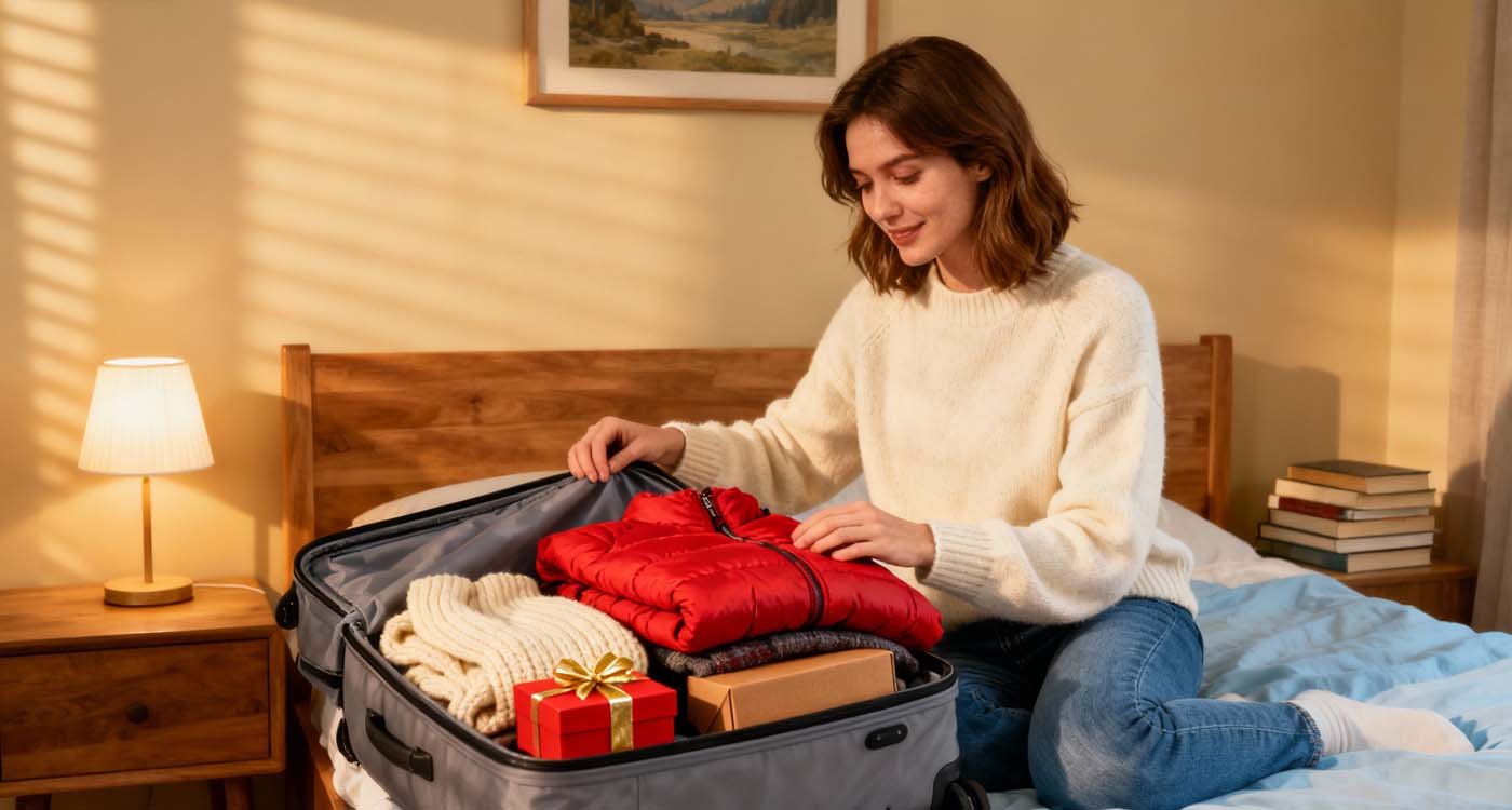 Best Travel Bags for Holidays 2025 — Pack Smart, Travel in Style - laptop bag Woman packing travel bag for holidays